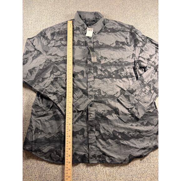 Banana Republic Long Sleeve Mountain Pattern Shirt Men's X Large - Picture 5 of 7